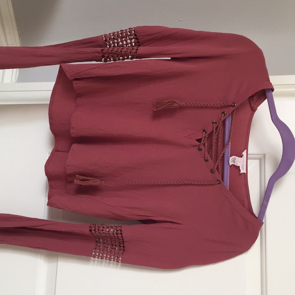Fulltilt Long Sleeved Crop Top